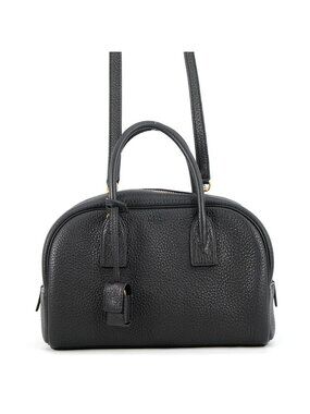 Saint Laurent Paris Handbag Sac de Jules Boston Leather 2-Way Black